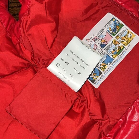 MONCLER UNISEX KIDS BERNARD GILET RED VEST LIKE NEW 2Y - Picture 14 of 15